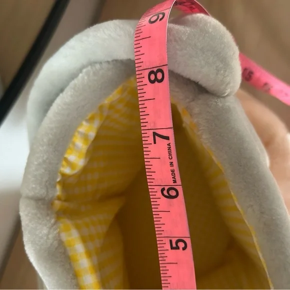 Disney Store Thumper Plush Easter Basket Bunny Ears Yellow Checkered Lined - Picture 7 of 7